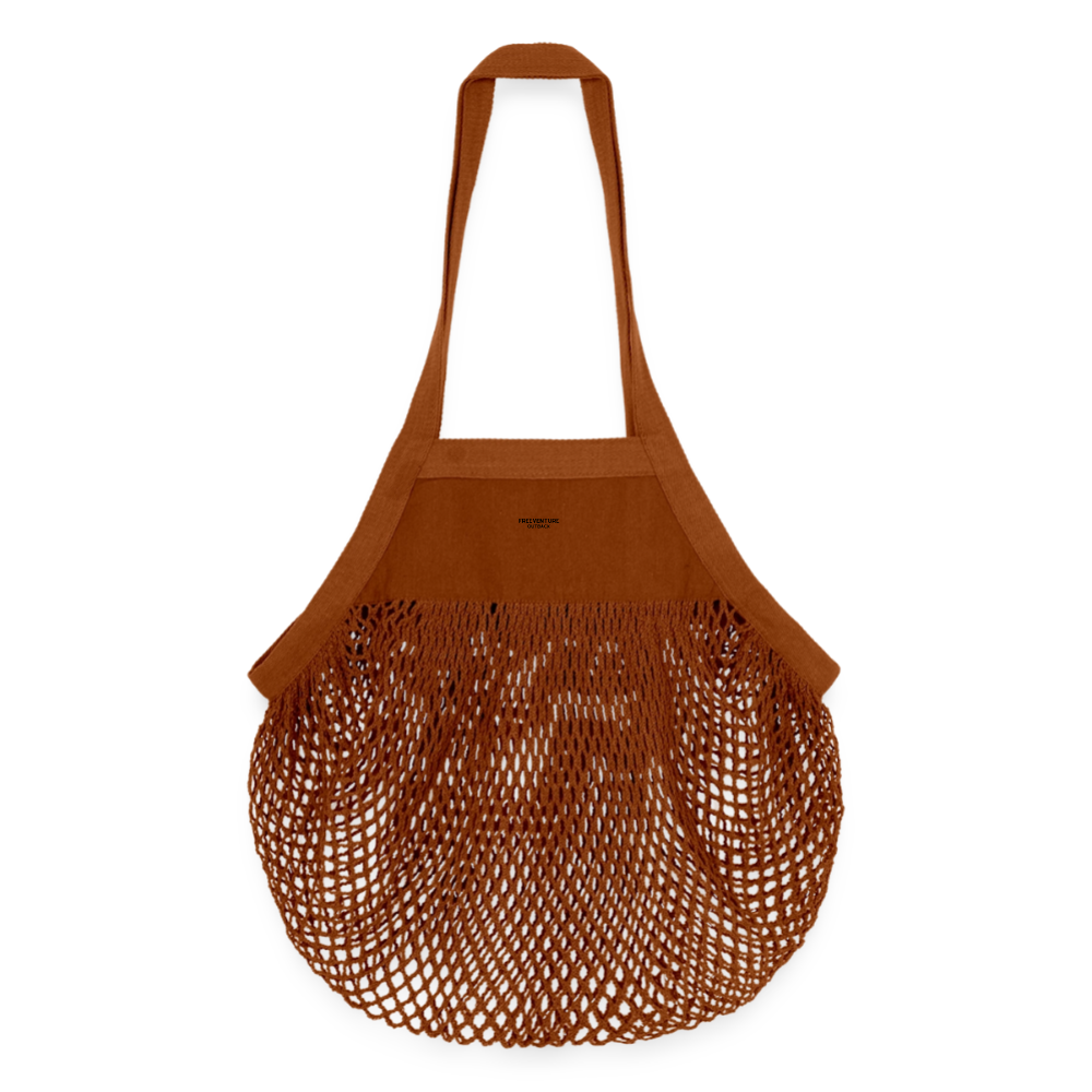 Organic Mesh-Einkaufstasche - texas orange