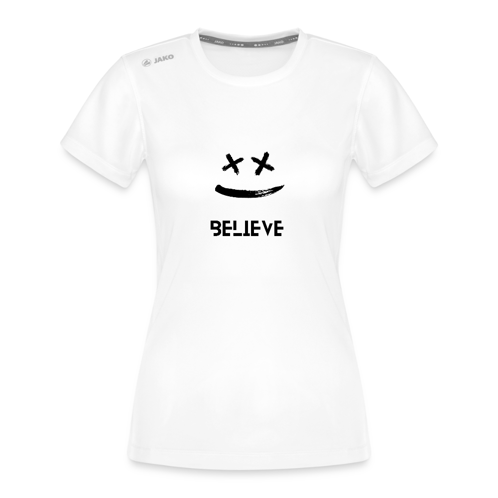 JAKO Frauen T-Shirt Run 2.0 – Dein Laufshirt mit Motivation! 🏃‍♂️😊 - Weiß
