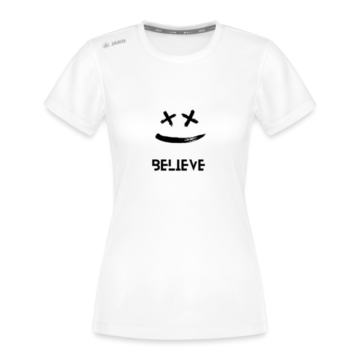 JAKO Frauen T-Shirt Run 2.0 – Dein Laufshirt mit Motivation! 🏃‍♂️😊 - Weiß