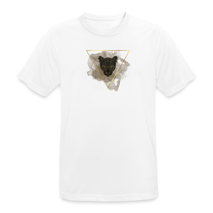 Atmungsaktives Männer Sport T-Shirt - Weiß