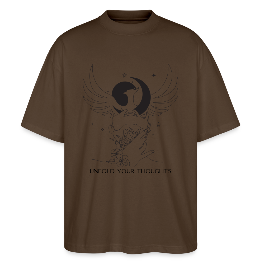 "Unfold" Oversized Unisex Bio T-Shirt Blaster 2.0 - Dunkelbraun