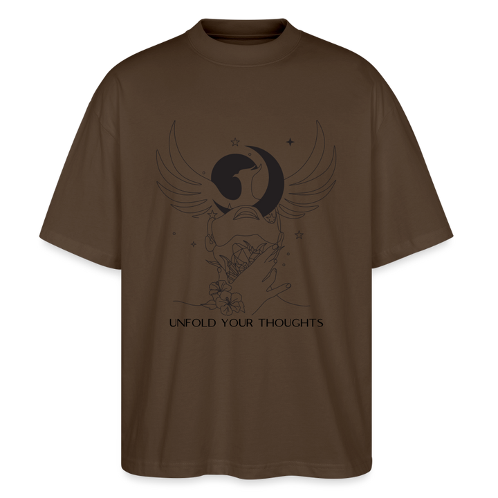 "Unfold" Oversized Unisex Bio T-Shirt Blaster 2.0 - Dunkelbraun