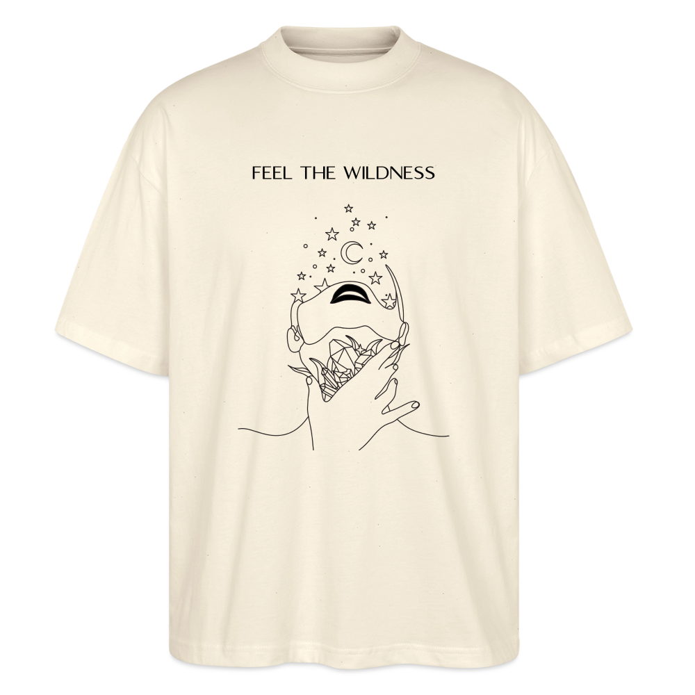 "Feel"Oversized Unisex Bio T-Shirt Blaster 2.0 - Natur