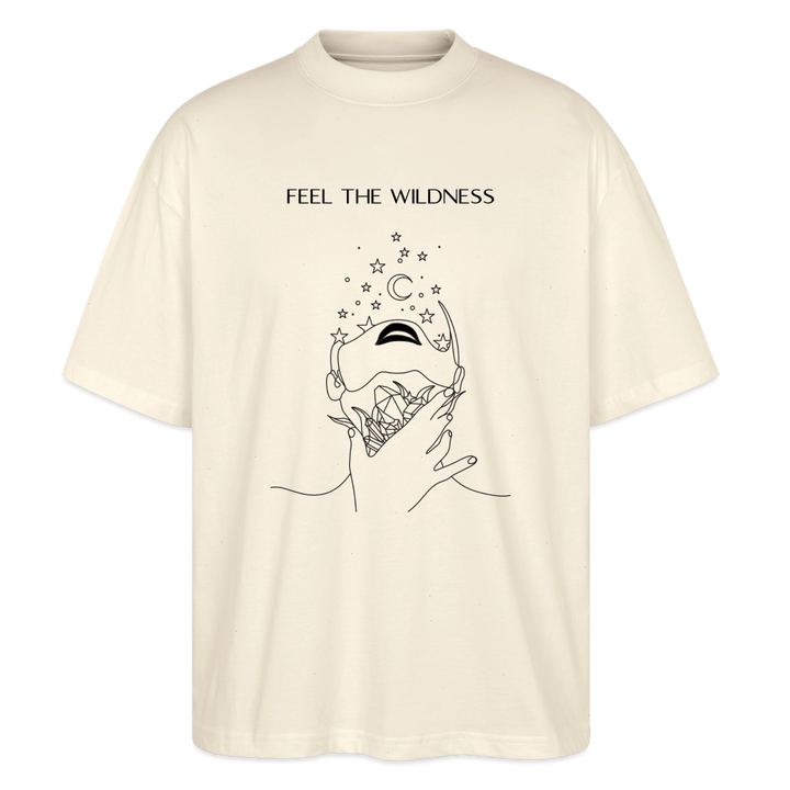 "Feel"Oversized Unisex Bio T-Shirt Blaster 2.0 - Natur
