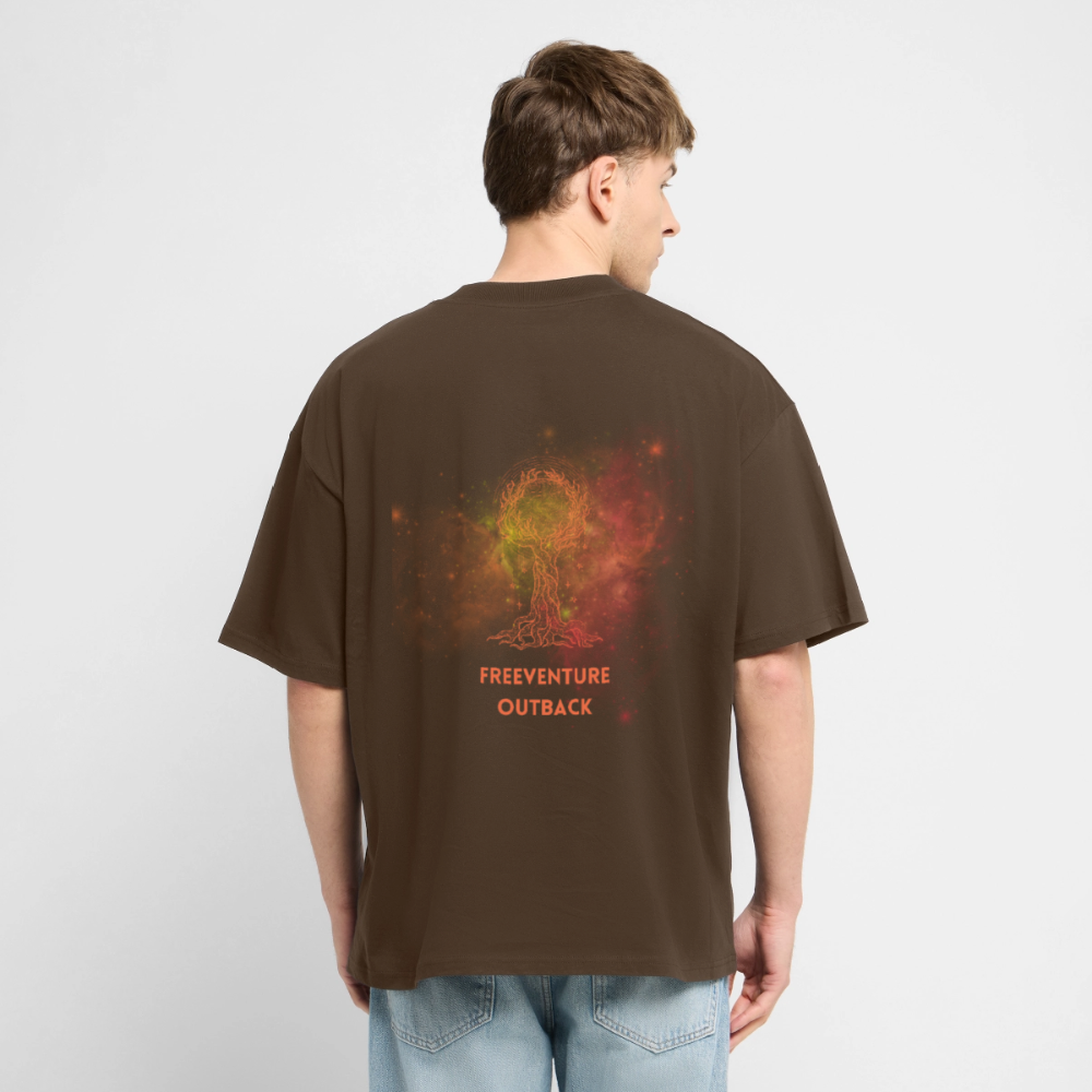 "Life of Tree" Oversized Unisex Bio T-Shirt Blaster 2.0 - Dunkelbraun
