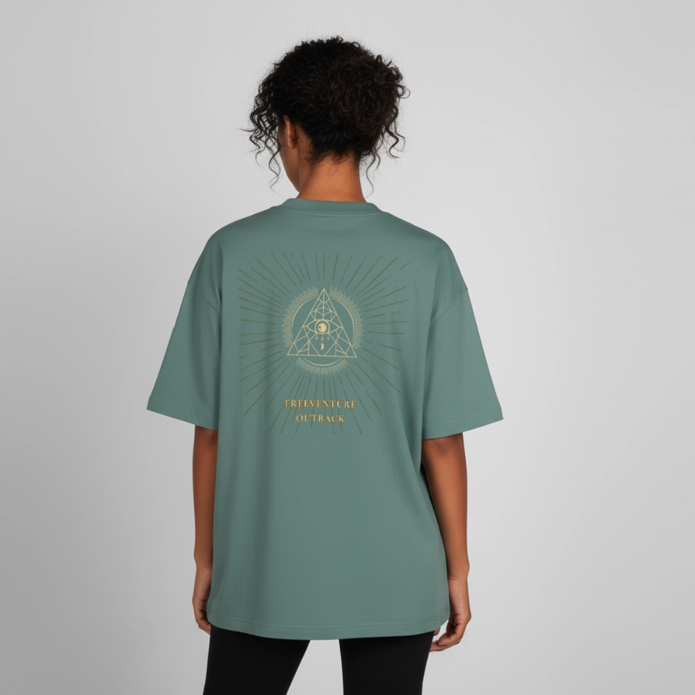 " Eye" Heavyweight Unisex Boxy T-Shirt - Grüner Bucht