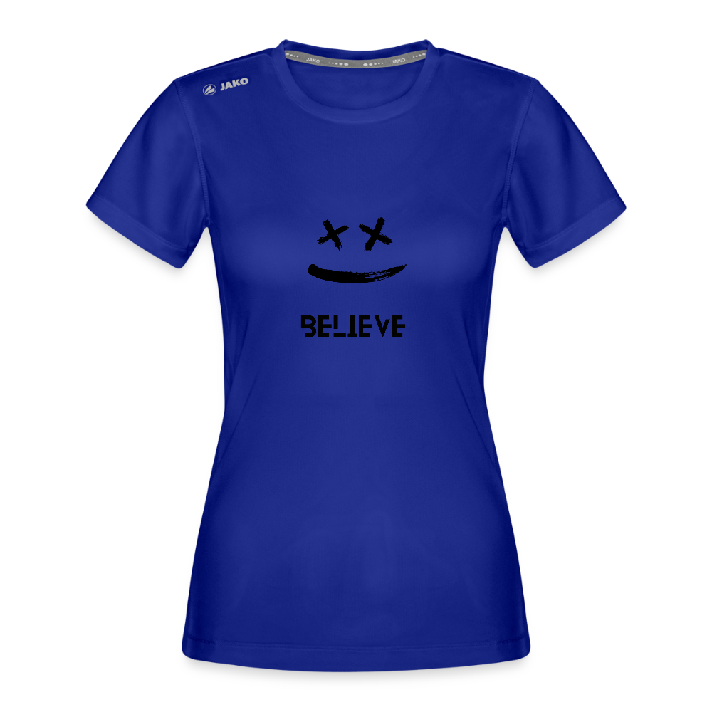 JAKO Frauen T-Shirt Run 2.0 – Dein Laufshirt mit Motivation! 🏃‍♂️😊 - Royalblau