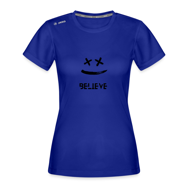 JAKO Frauen T-Shirt Run 2.0 – Dein Laufshirt mit Motivation! 🏃‍♂️😊 - Royalblau