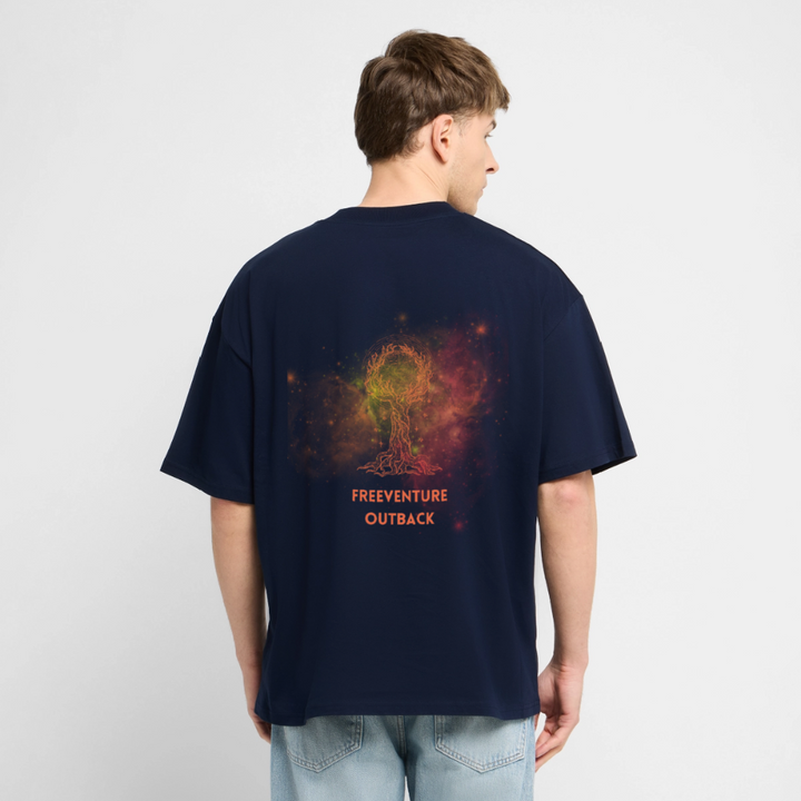 "Life of Tree" Oversized Unisex Bio T-Shirt Blaster 2.0 - Navy