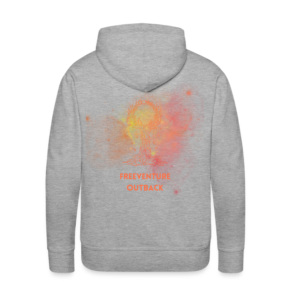 Tree of Life - Hoodie - Grau meliert