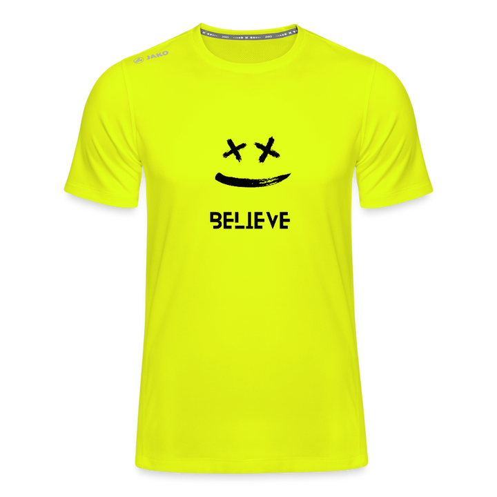 JAKO Männer T-Shirt Run 2.0 – Dein Laufshirt mit Motivation! 🏃‍♂️😊 - Neongelb
