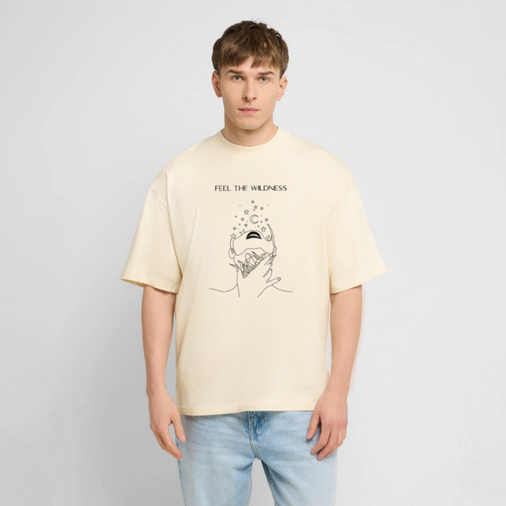 "Feel"Oversized Unisex Bio T-Shirt Blaster 2.0 - Natur