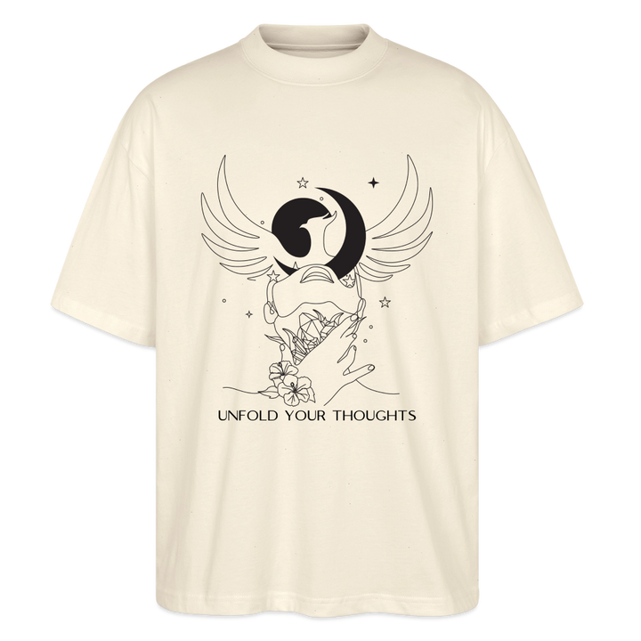 "Unfold" Oversized Unisex Bio T-Shirt Blaster 2.0 - Natur