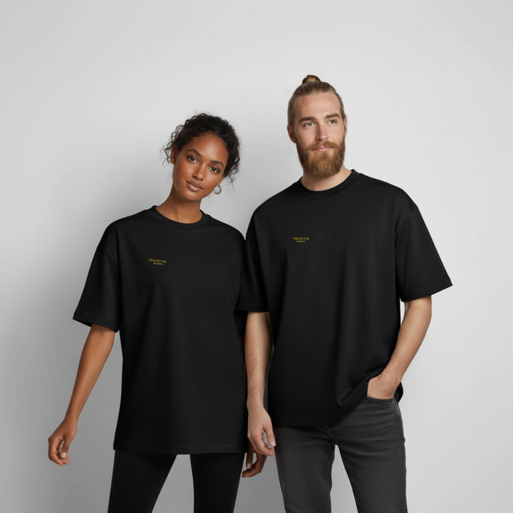 Life" of Tree" Heavyweight Unisex Boxy T-Shirt - Schwarz