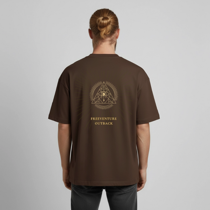 " Eye" Heavyweight Unisex Boxy T-Shirt - Dunkelbraun