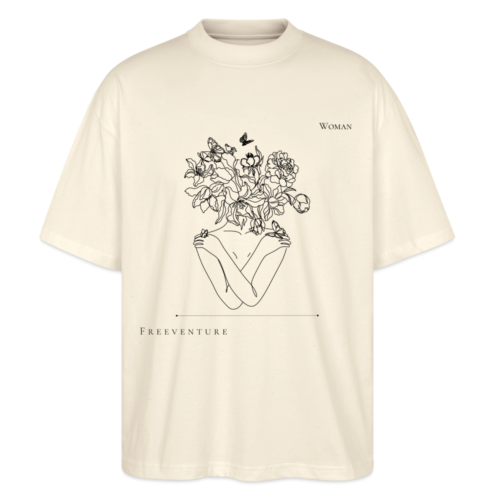 "Woman" Oversized Unisex Bio T-Shirt Blaster 2.0 - Natur