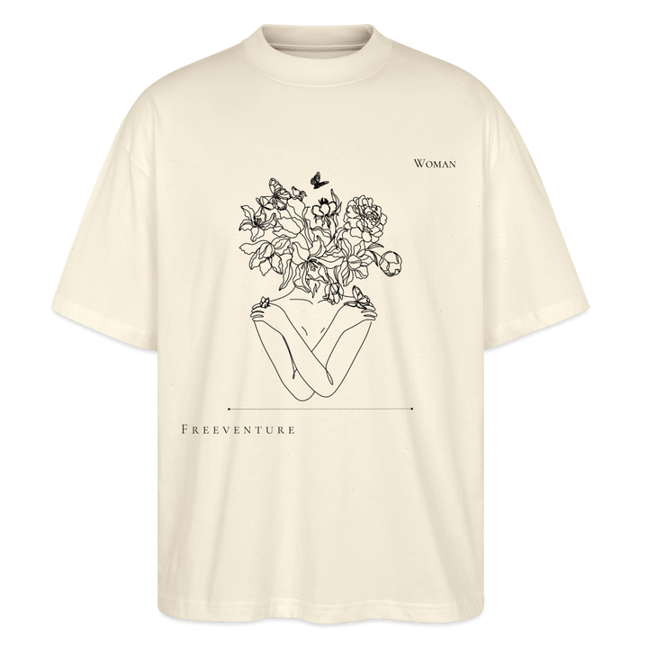 "Woman" Oversized Unisex Bio T-Shirt Blaster 2.0 - Natur