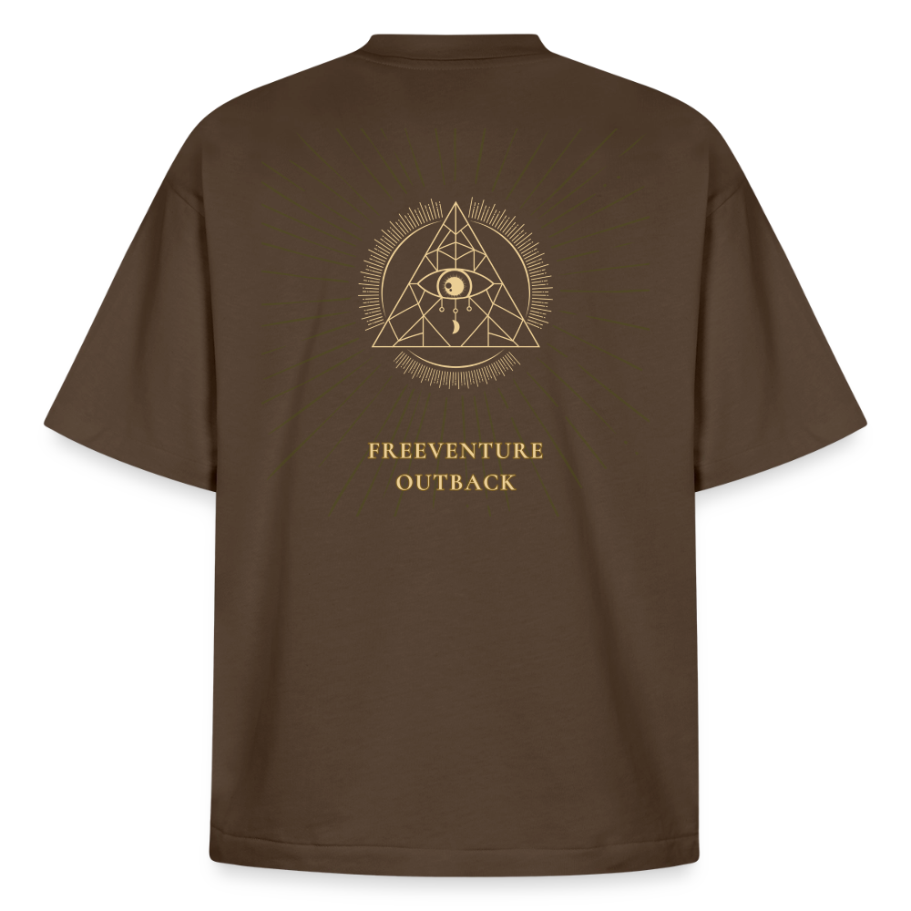 " Eye" Heavyweight Unisex Boxy T-Shirt - Dunkelbraun