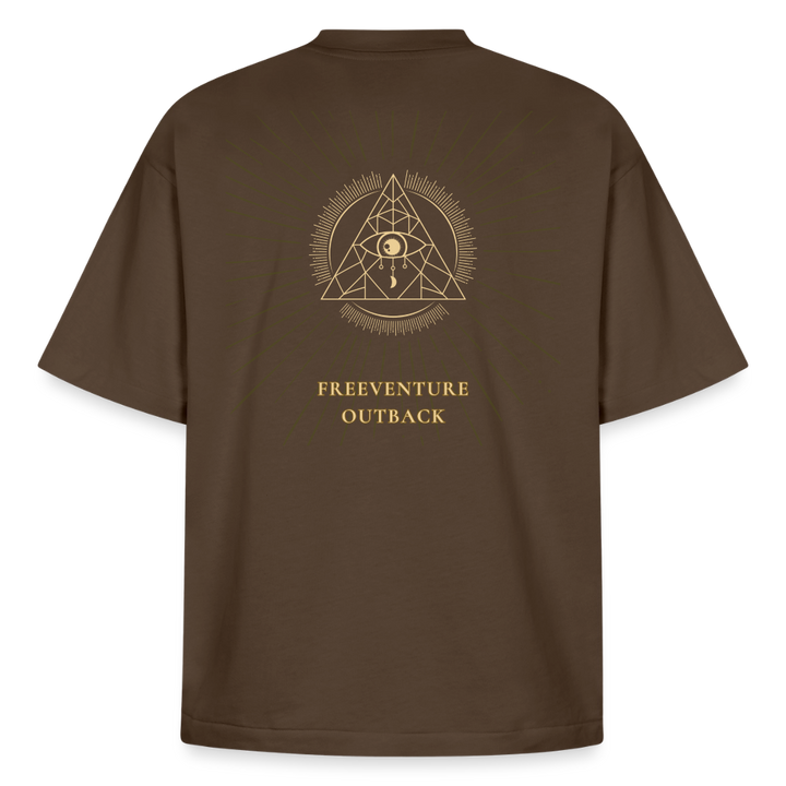 " Eye" Heavyweight Unisex Boxy T-Shirt - Dunkelbraun