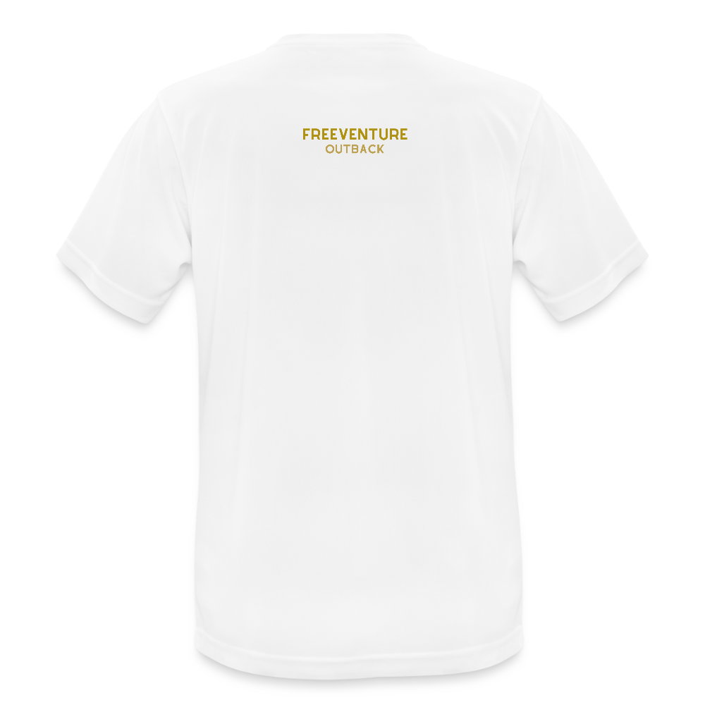 Atmungsaktives Männer Sport T-Shirt - Weiß