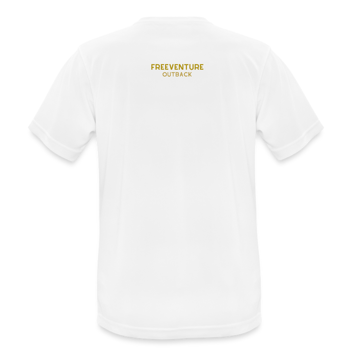 Atmungsaktives Männer Sport T-Shirt - Weiß