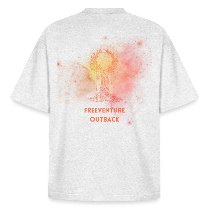 Life" of Tree" Heavyweight Unisex Boxy T-Shirt - Kühles Grau meliert
