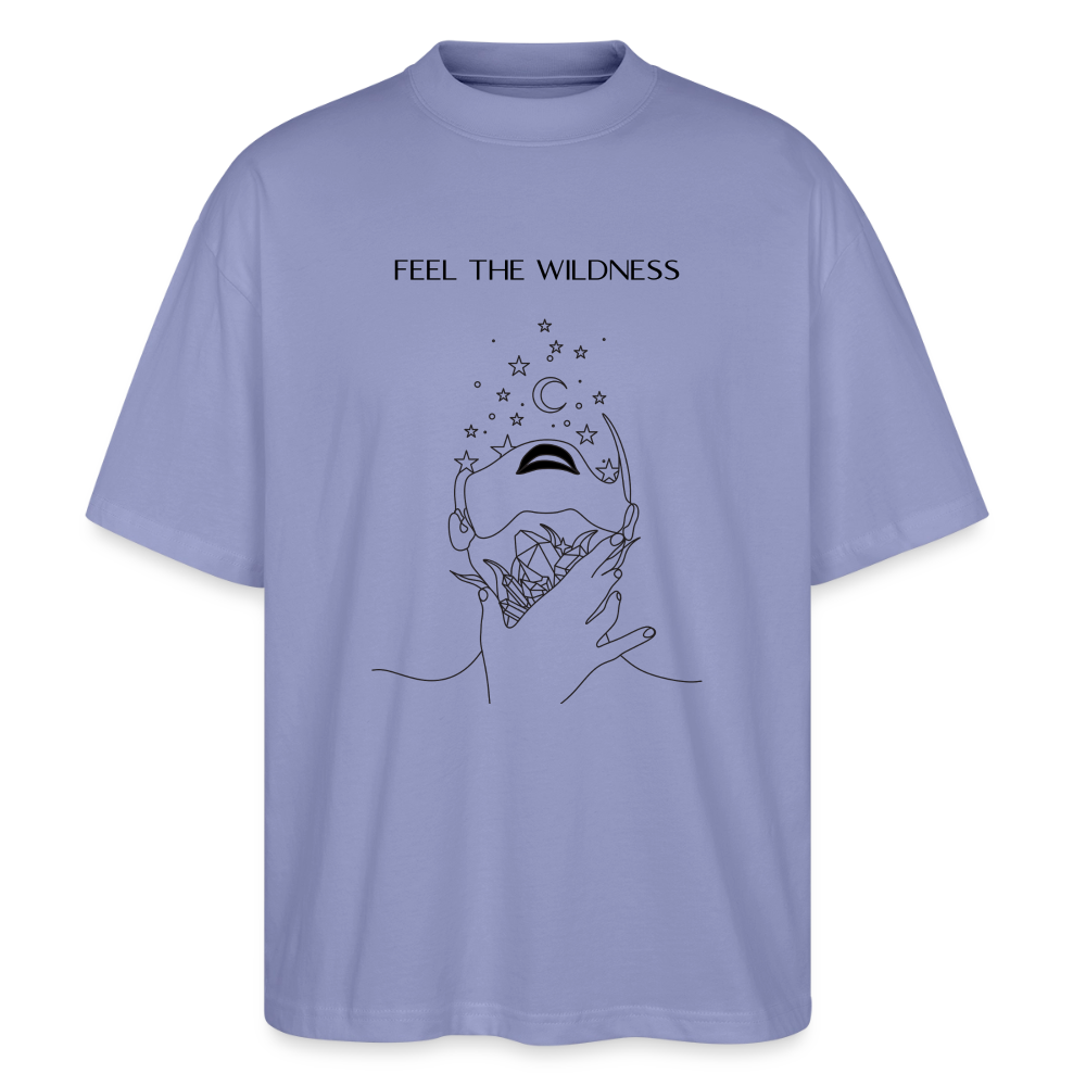 "Feel"Oversized Unisex Bio T-Shirt Blaster 2.0 - Violett