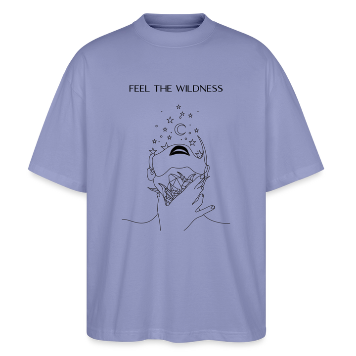 "Feel"Oversized Unisex Bio T-Shirt Blaster 2.0 - Violett