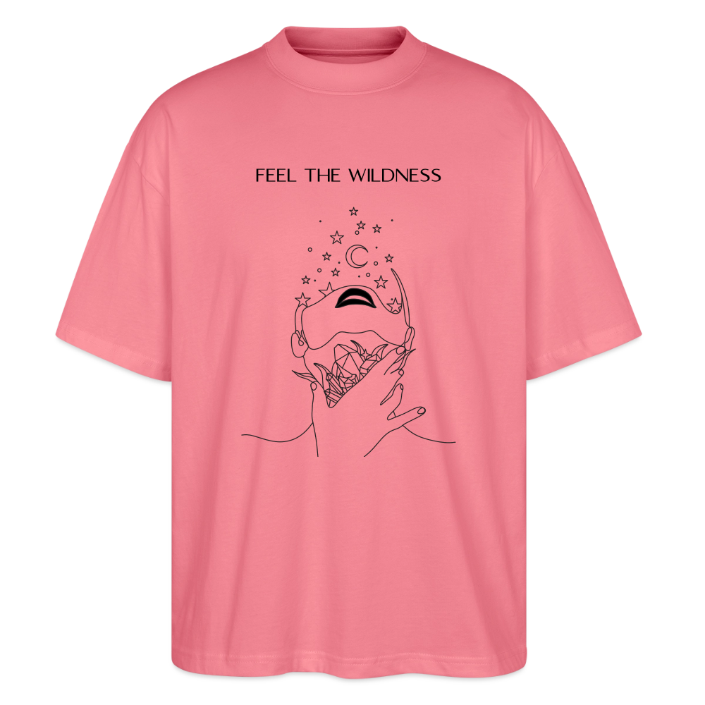 "Feel"Oversized Unisex Bio T-Shirt Blaster 2.0 - Pink 