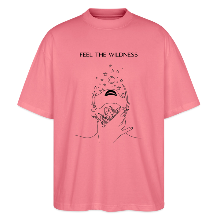 "Feel"Oversized Unisex Bio T-Shirt Blaster 2.0 - Pink 