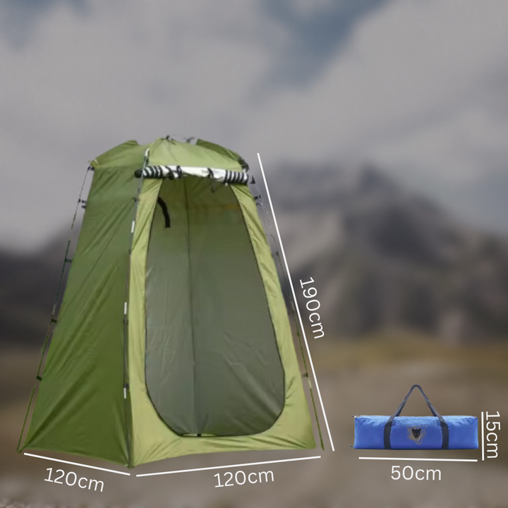 Duschzelt fürs Camping mit Stehhöhe | Blickdicht & wasserdicht