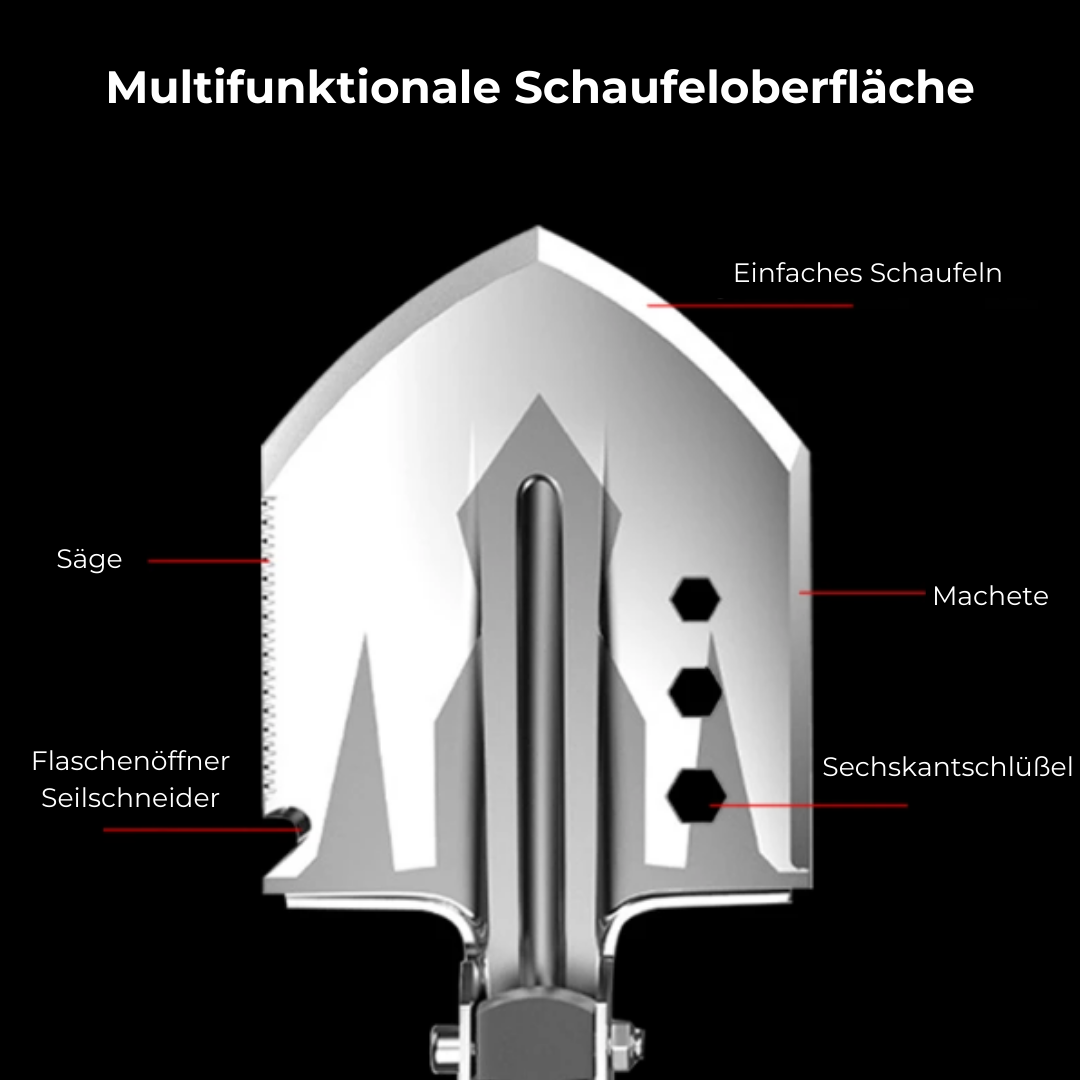 Klappspaten – Multifunktionales Outdoor-Werkzeug für Camping & Garten